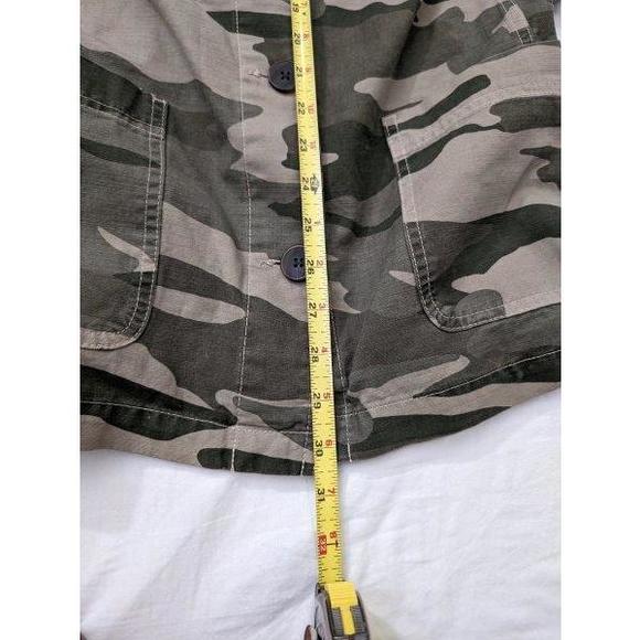 NWOT TALBOTS Cotton Jacket Button-up Camo Cargo Sz XL - Picture 8 of 9